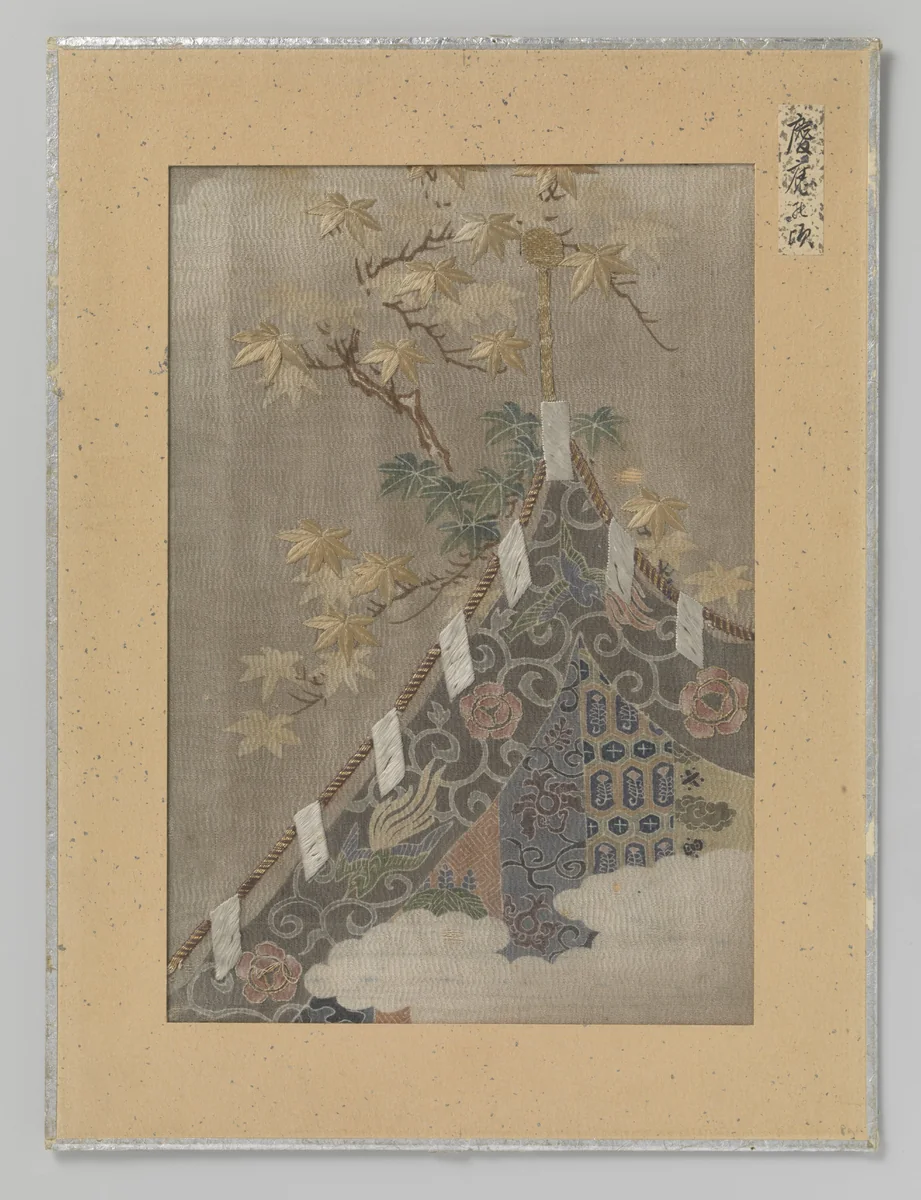 Textielfragment by anonymous, textile, 1865-1868