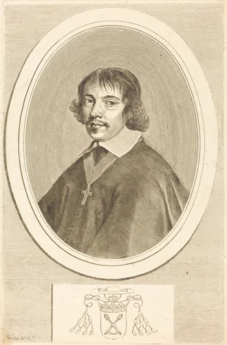 Jean-François Paul de Gondi, Cardinal of Retz by Claude Mellan, print, 1598-1688