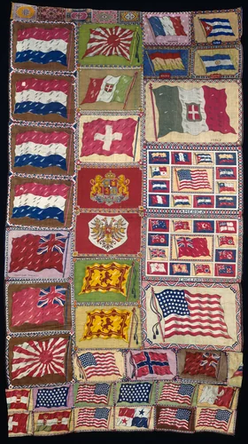 Bedcover (Incomplete Cigar or Tobacco Rectangles ("Top Sheets") Quilt) by United States, textile, 1900-1910
