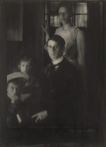 Family Portrait (Clarence H. White and Family) by Gertrude Käsebier, photograph, 1902