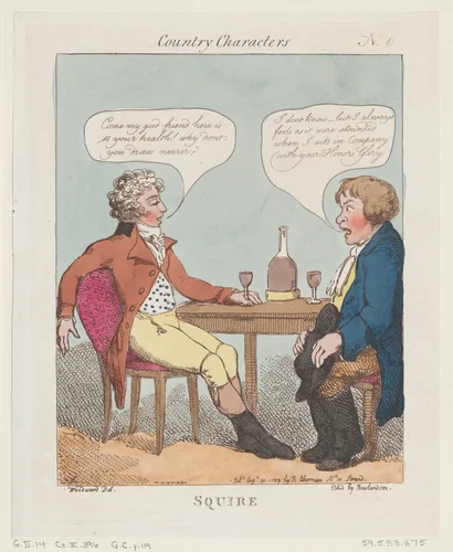 Squire by Thomas Rowlandson, print, 1799