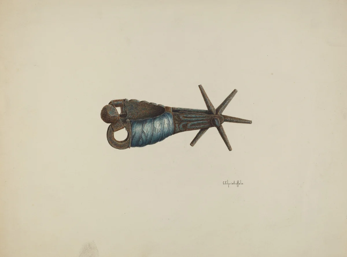 Spur by Cornelius Christoffels, index of american design, 1941