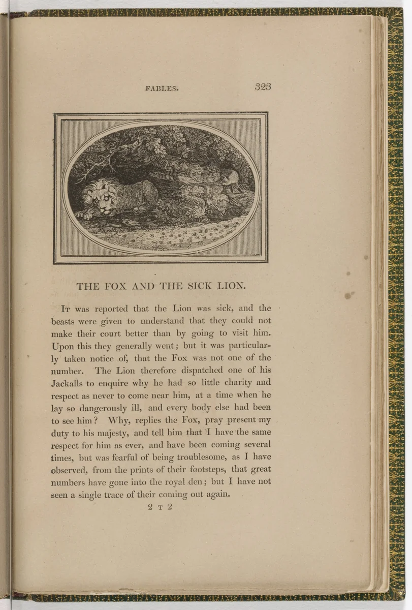 Headpiece (page 323) from The Fables of Aesop by Thomas Bewick, illustrated book, 1818