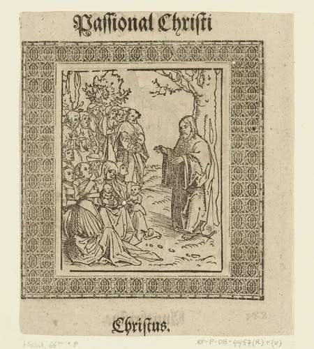 Christus predikt by Lucas Cranach, print, 1521-1522