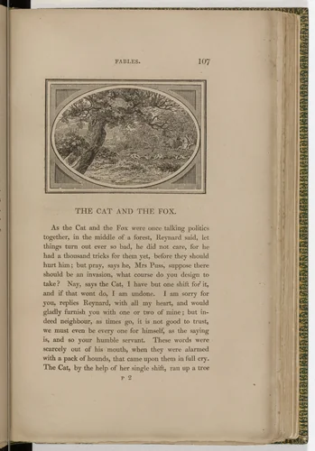 Headpiece (page 107) from The Fables of Aesop by Thomas Bewick, illustrated book, 1818