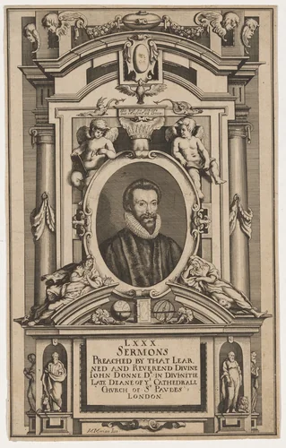 John Donne by Matthaus Merian I, print, 1593-1650