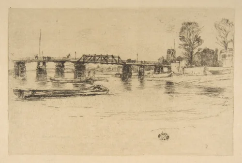Fulham (Chelsea) by James McNeill Whistler, print, 1879-1917