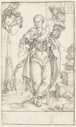 Naastenliefde by Heinrich Aldegrever, drawing, 1551
