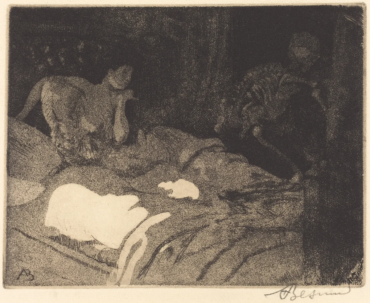 The Enigma (L'énigme) by Albert Besnard, print, 1900