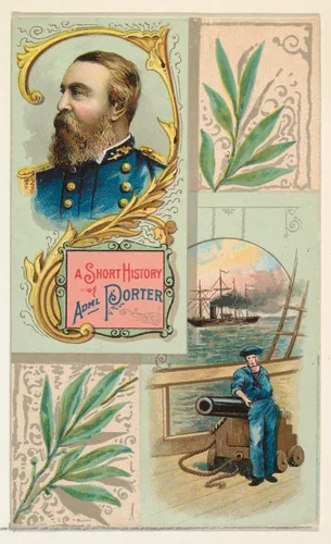 A Short History: Admiral David D. Porter, from the Histories of Generals series (N114) issued by W. Duke, Sons & Co. to promote Honest Long Cut Smoking and Chewing Tobacco by W. Duke, Sons & Co., print, 1888