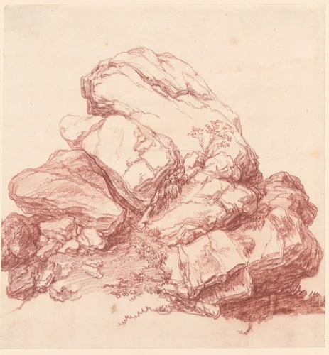 Weathered Boulders by Franz Edmund Weirotter, drawing, 1769