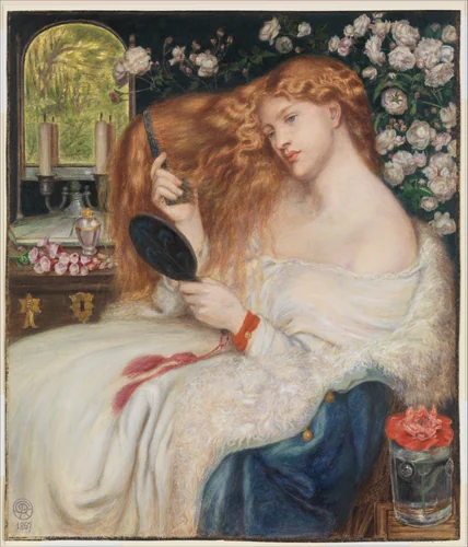 Lady Lilith by Dante Gabriel Rossetti, drawing, 1867