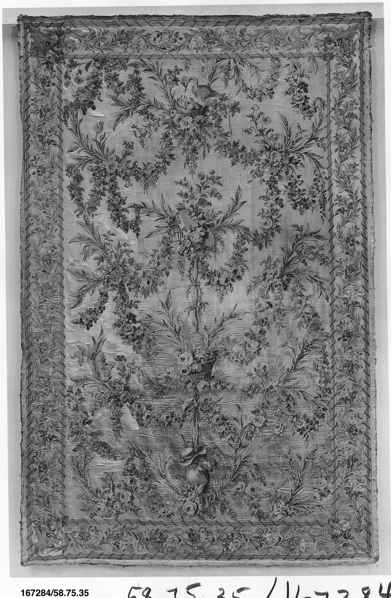 Wall hangings (3) by Philippe de Lasalle, textile, 1774-1793