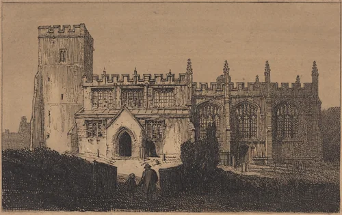 North Marston Church by F. L. Griggs, drawing, 1909