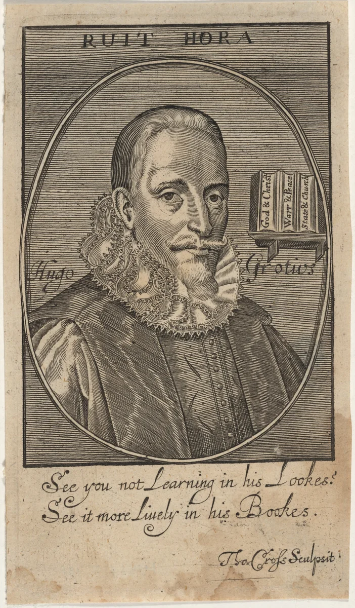 Hugo Grotius by Thomas Cross, print, 1602-1704