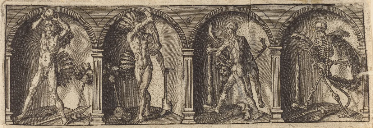 Les divers pourtraicts et figures VI by Master AD, print, 1600