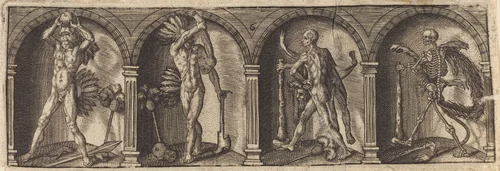 Les divers pourtraicts et figures VI by Master AD, print, 1600