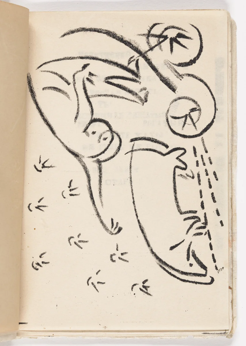 Plate (folio 7) from Vzorval' (Explodity) by Nikolai Kul'bin, illustrated book, 1913