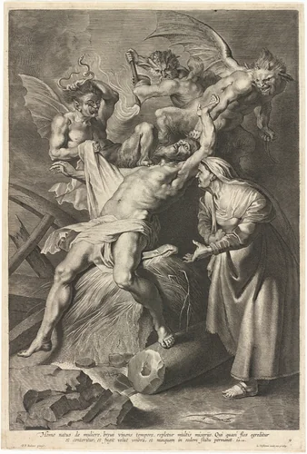Job Tormented by Demons and Abused by His Wife by Lucas Emil Vorsterman
Sir Peter Paul Rubens, print, 1595-1675