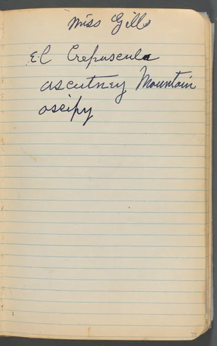 Sketchbook, page 077: Notes by Maurice Prendergast, book, 1905-1910