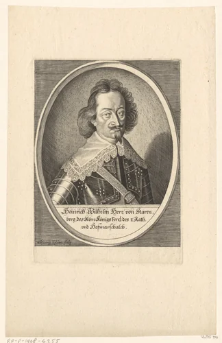 Portret van Heinrich Wilhelm von Starhemberg by Wolfgang Kilian, print, 1634-1662