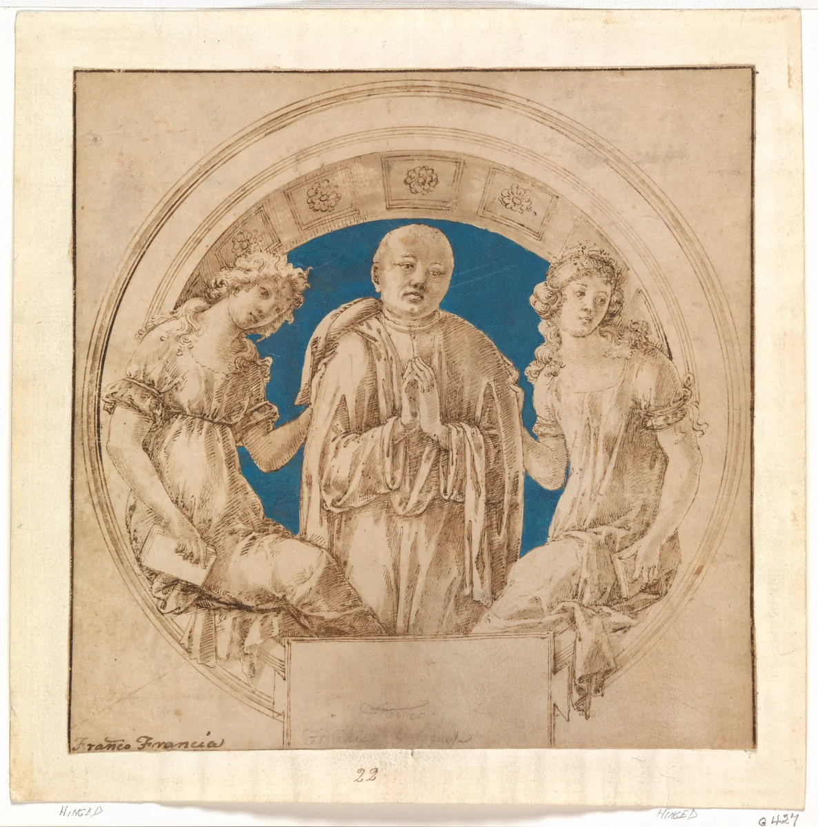 Design for a Wall Monument by Francesco di Giorgio Martini, drawing, 1485-1495
