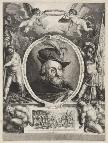 Portret van Wladislaus Wasa IV, koning van Polen by Salomon Savery, print, 1632-1665
