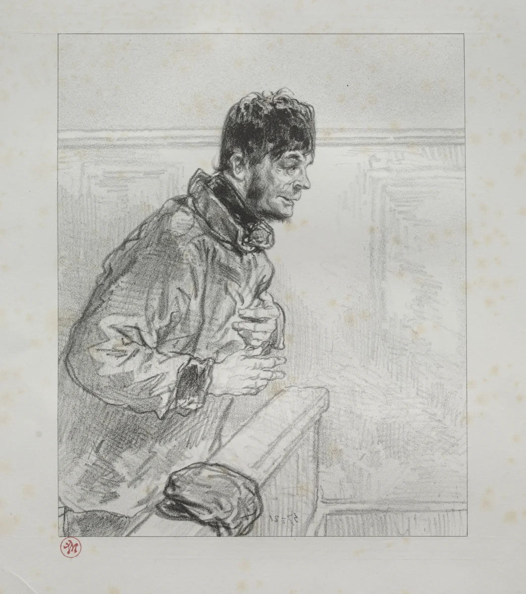 I should like to remark to M. Le Président that I have been made to play a part unworthy of a gallant man by Paul Gavarni, print, 1824-1866