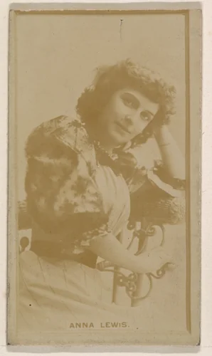 Anna Lewis, from the Actresses series (N245) issued by Kinney Brothers to promote Sweet Caporal Cigarettes by Kinney Brothers Tobacco Company, photograph, 1890
