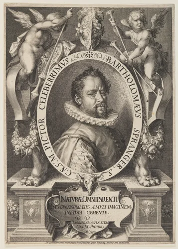 Bartolomeus Spranger by Jan Harmensz. Muller, print, 1611
