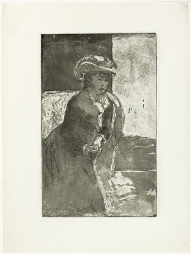 The Corner of the Sofa, No. 3 by Mary Cassatt, print, 1880