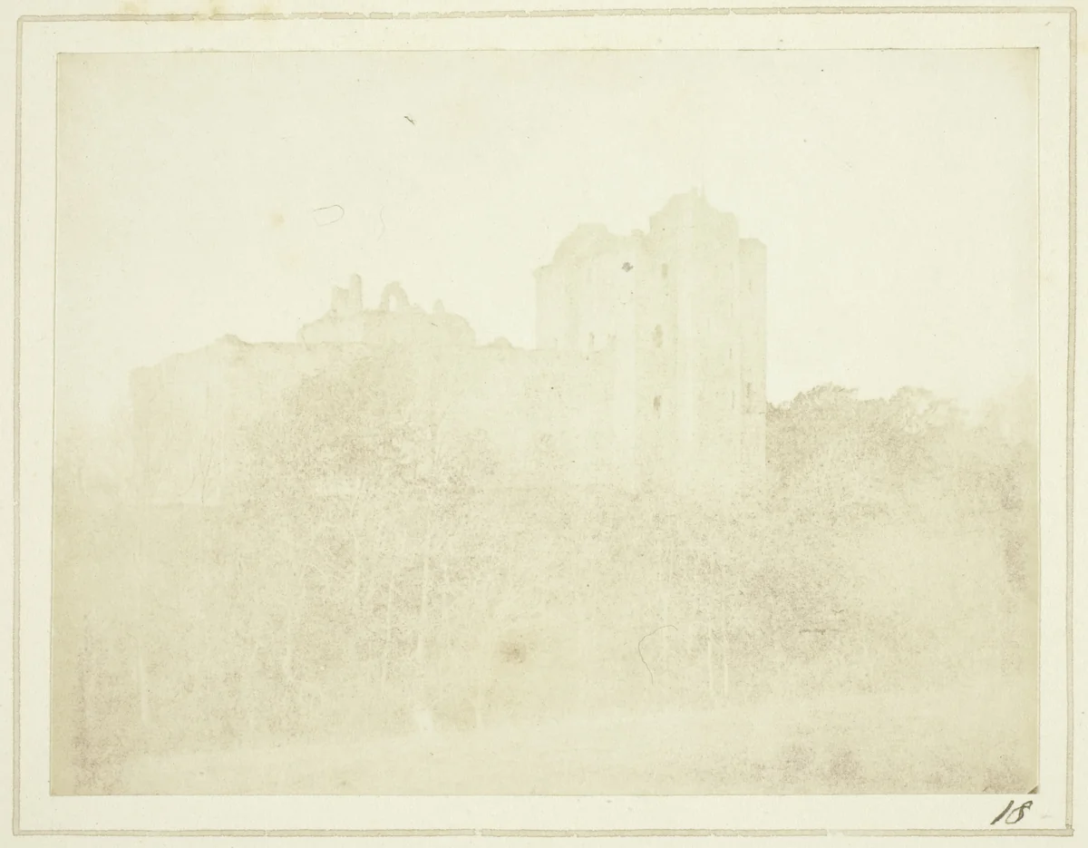 The Castle of Doune by William Henry Fox Talbot, photograph, 1844