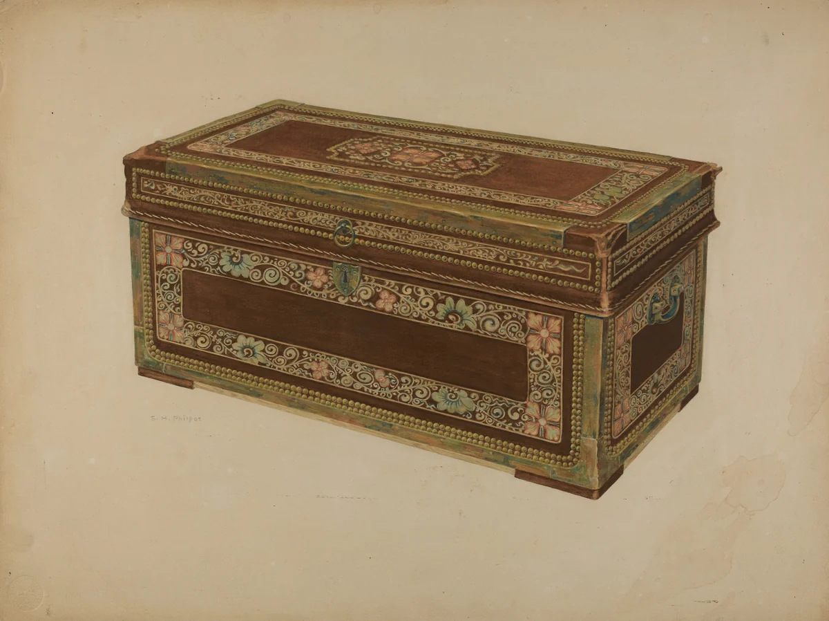 Pa. German Chest by Samuel Philpot, index of american design, 1940