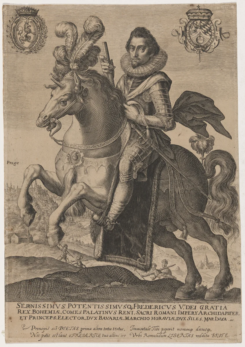 Frederick, King of Bohemia by Crispijn van de Passe I, print, 1565-1637