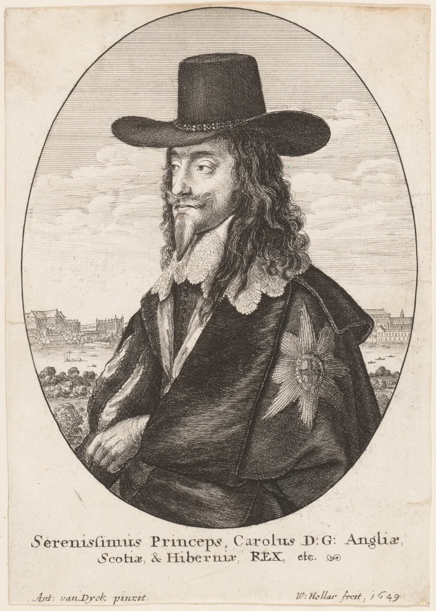 Charles I by Wenceslaus Hollar, print, 1649