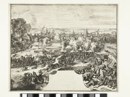 Inname van Doornik, 1581 by Romeyn de Hooghe, print, 1670-1699