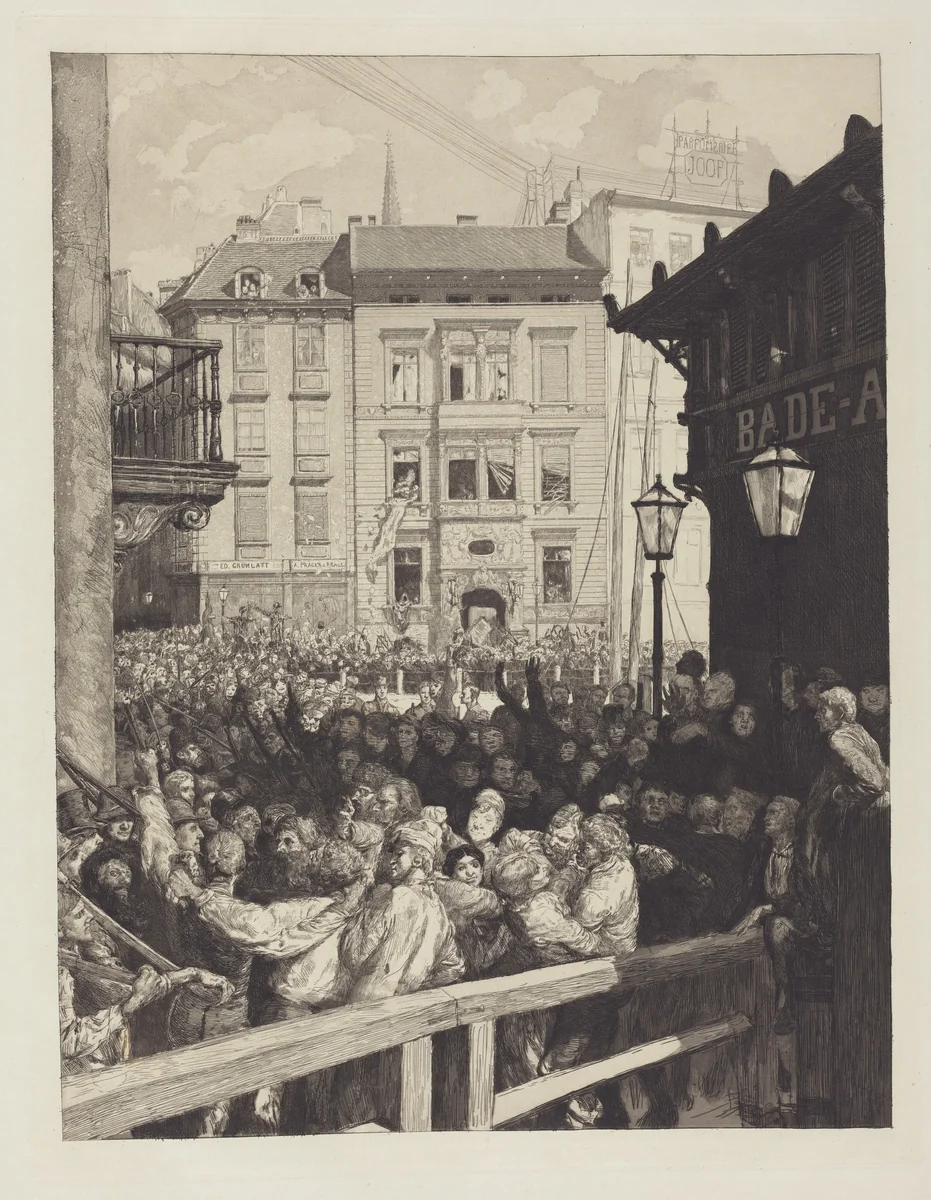 Märztage I (March Days I) by Max Klinger, portfolio, 1883