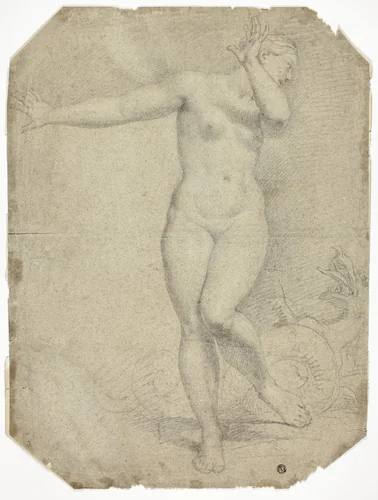 Andromeda and the Sea-Monster by Charles Le Brun, drawing, 1640-1699