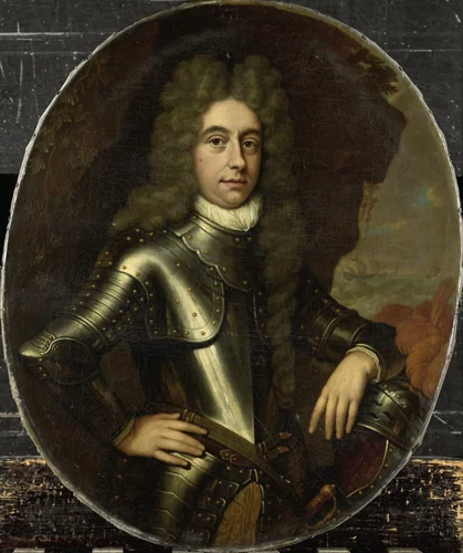 Portrait of Harmen Lijnslager (1664-1704) by Jan van Haensbergen, painting, 1699