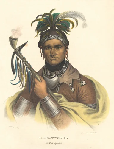 Ki-On-Twog-Ky, or Cornplanter by Bass Otis, print, 1837