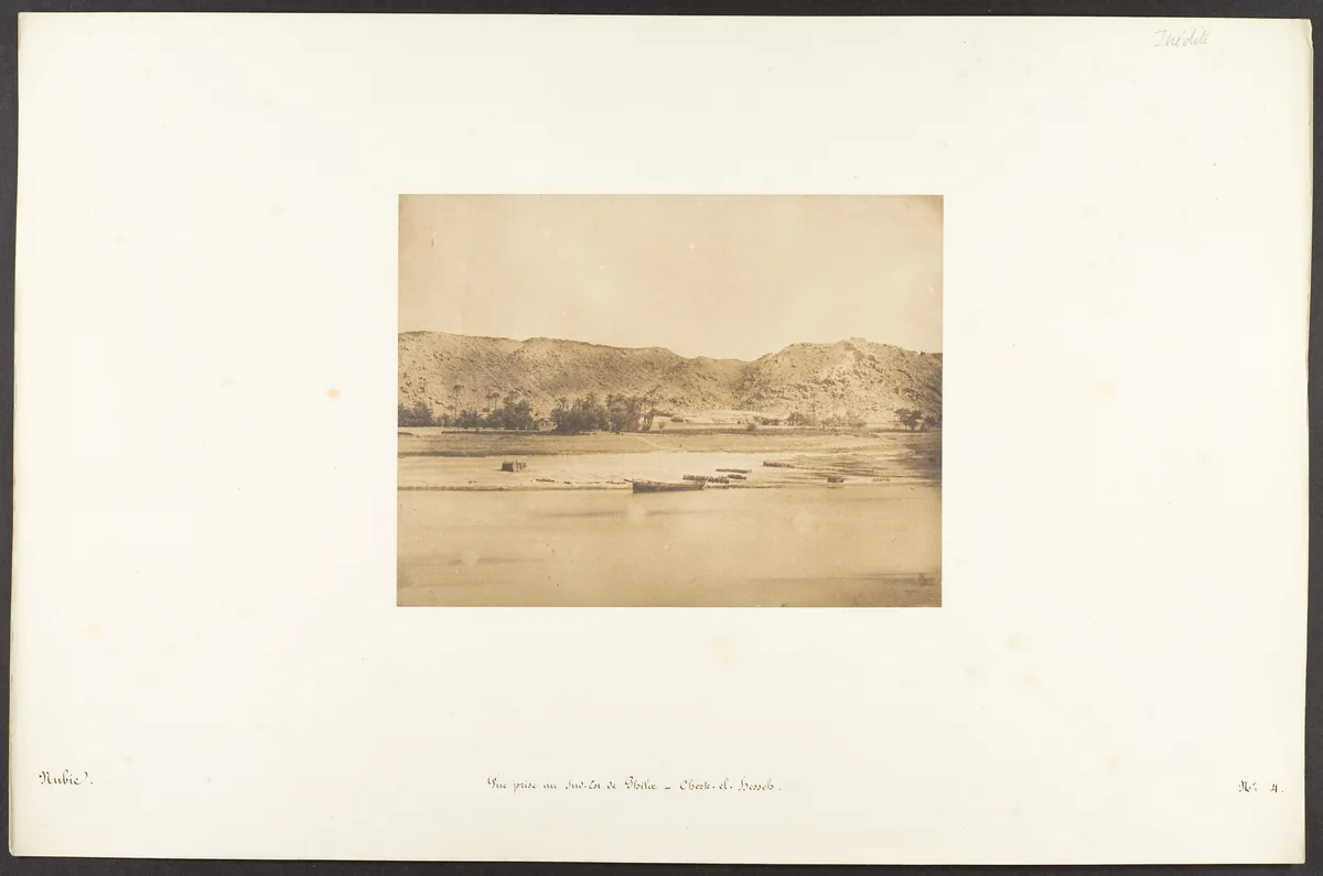 Vue prise au Sud-Est de Philae - Cherk-el-Hesseh by Maxime Du Camp, photograph, 1850