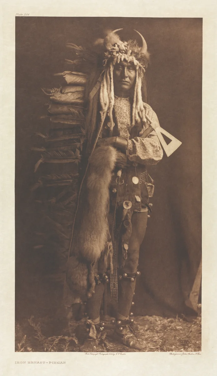 Portfolio VI, Plate 206: Iron Breast - Piegan by Edward Curtis, other, 1900