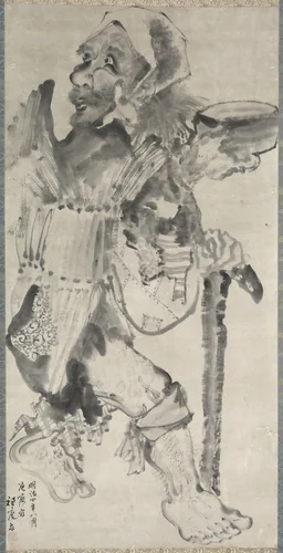 Beggar (Kojiki) by Hirafuku Suian, painting, 1871