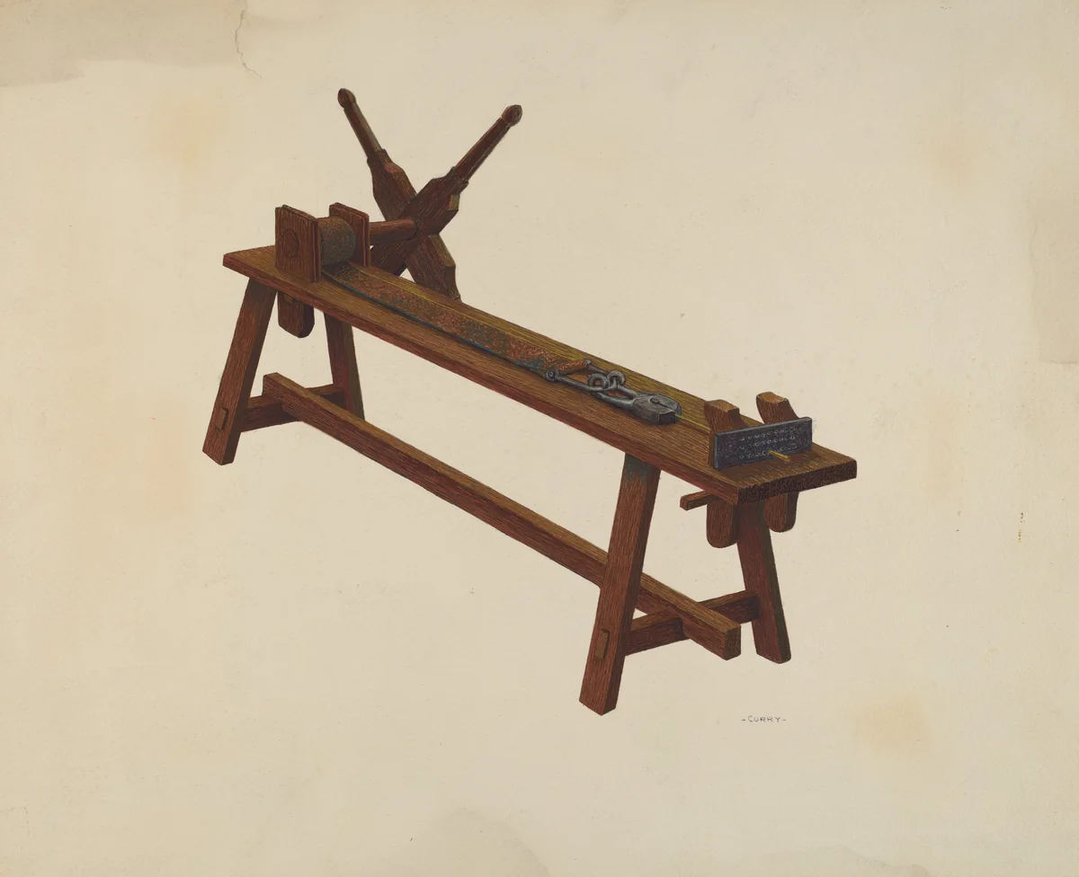 Jeweler's Wire Making Machine by Al Curry, index of american design, 1939