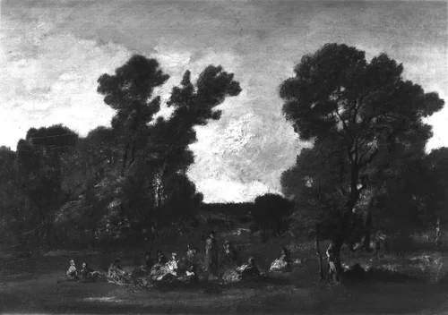 Landscape with Figures by Narcisse Virgile Diaz de la Peña, painting, 1865-1875