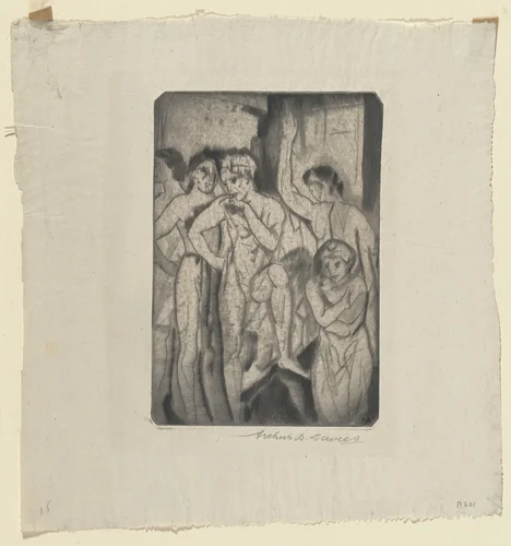Baptism by Arthur B. Davies, print, 1917