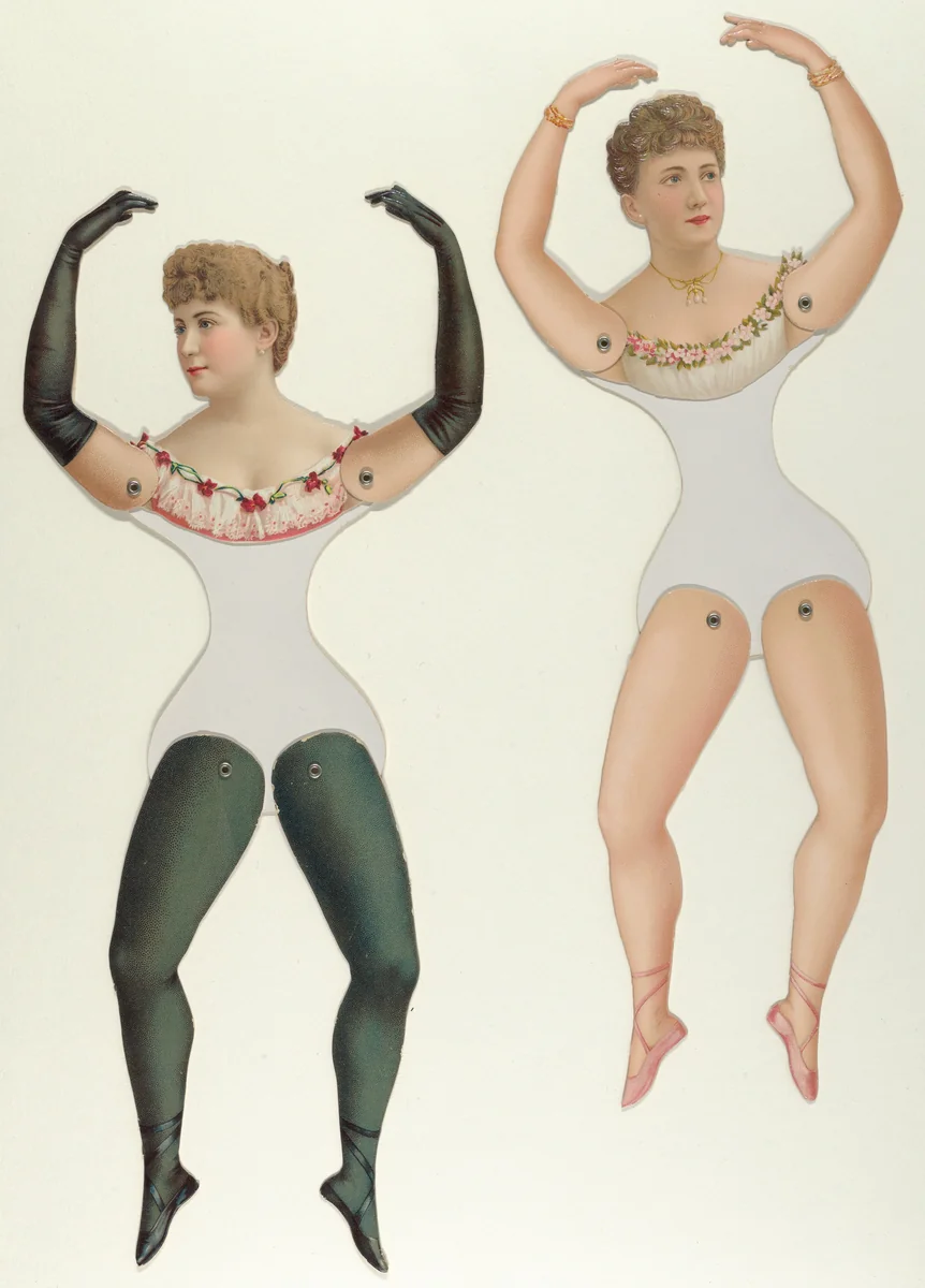 Ballerina and Bloomer Girls (Prima Donna) Paper Dolls by Littauer and Boysen, print, 1890-1905