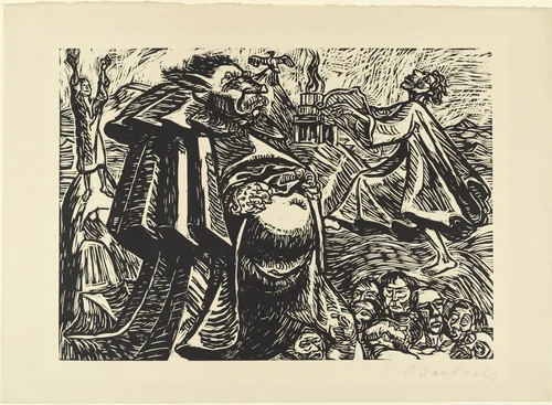 God Belly (Gott Bauch) from The Transformations of God (Die Wandlungen Gottes) by Ernst Barlach, print, 1922