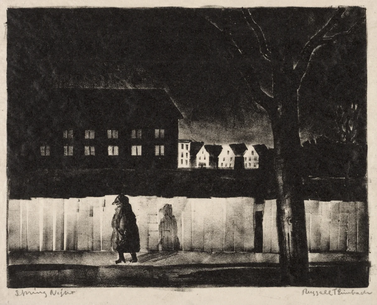 Spring Night by Russell T Limbach, print, 1923-1933
