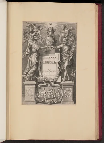 Title Page for Frederik de Marselaer, Legatvs by Cornelis Galle Sir Peter Paul Rubens, print, 1666